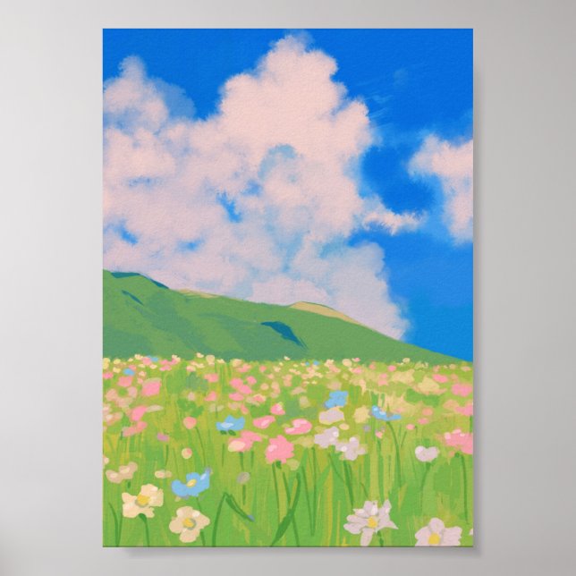 Poster vom Wildblumenfeld (Vorne)