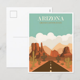 Poster von Arizona Feiertagspostkarte