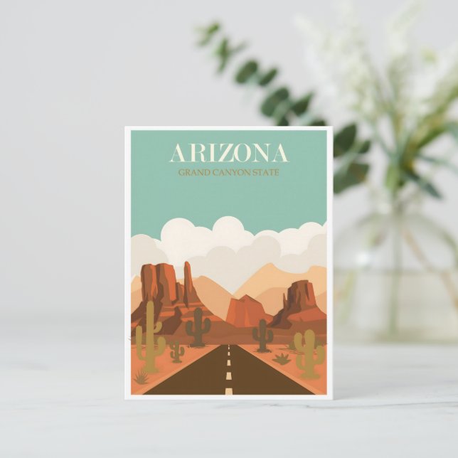Poster von Arizona Postkarte (Stehend Vorderseite)