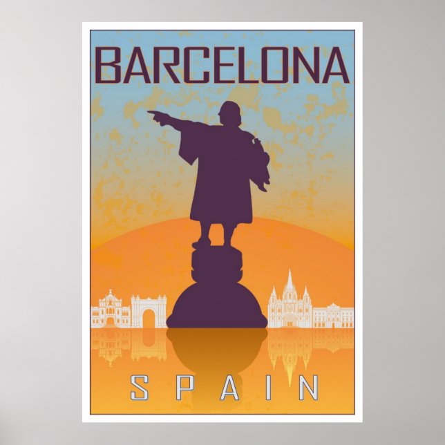 Poster von Barcelona (Vorne)
