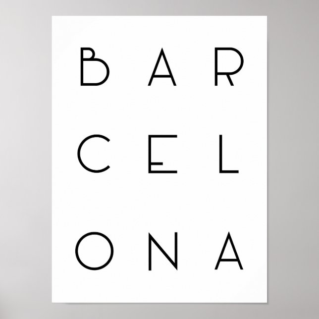 Poster von Barcelona (Vorne)