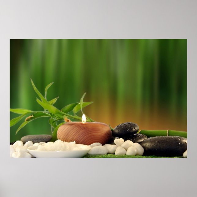 Poster von Papel con Spa-Objekten (Vorne)