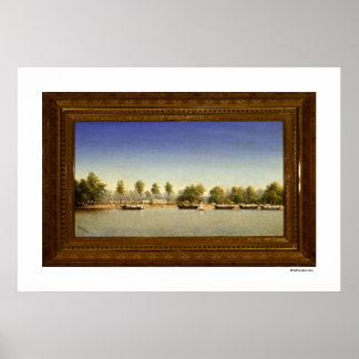 Poster von Sacramento City, Juli 1849