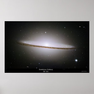 Poster von Sombrero Galaxy (M104)