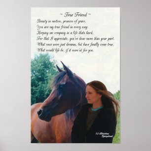 Poster von True Friend Arabian Horse Poster