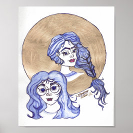 Poster von zwei Mädchen