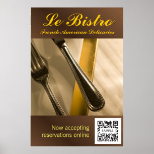 Poster Vorlage Le Bistro