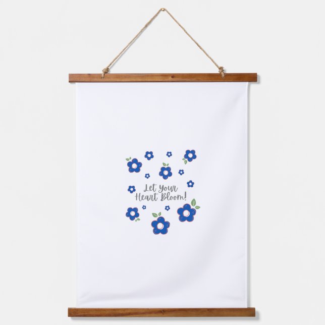 Poster Wandteppich Mit Holzrahmen (Vorderseite)