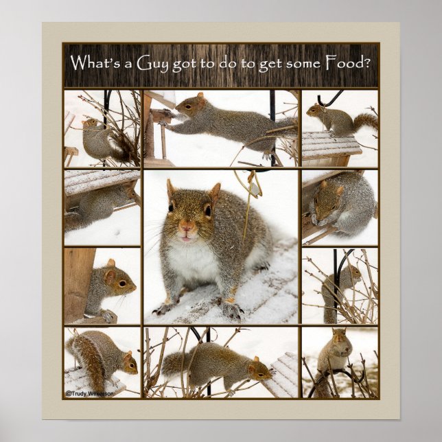 Poster - Was Got ein Typ zu tun, um etwas zu essen (Vorne)