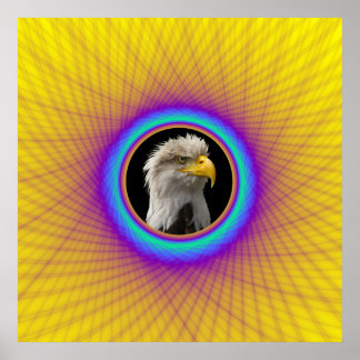 Poster-Webrahmen in Gelb und Blau Poster