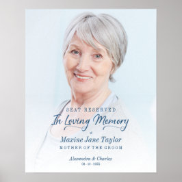 Póster Wedding Love Memory reserviert Sitzplatz Lo Poster