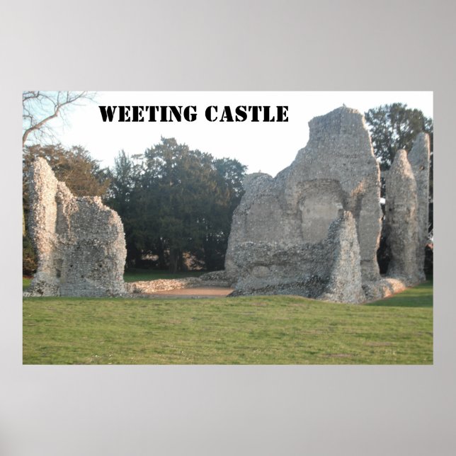 Poster Weeting Castle Weeting Norfolk England (Vorne)