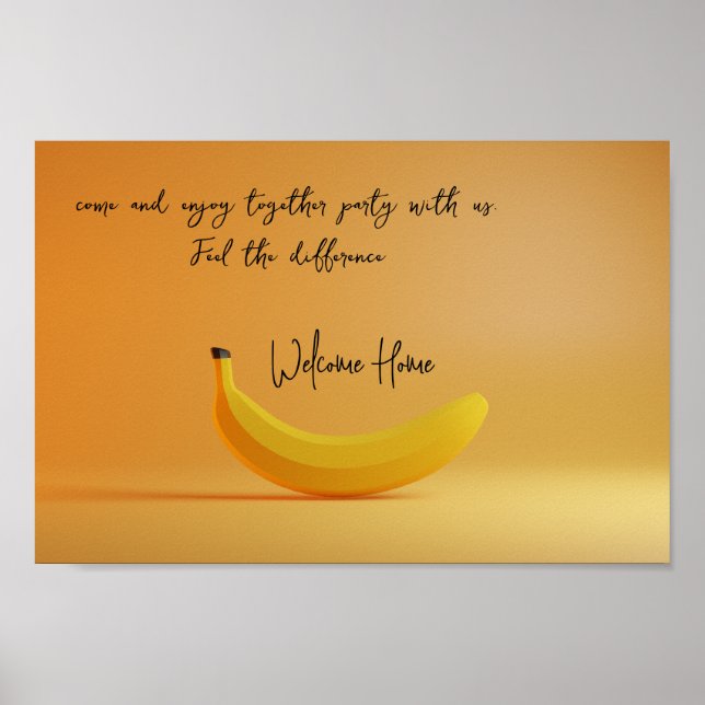 Poster Welcome Zuhause (Vorne)