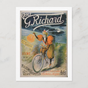 Poster Werbung 'G. Richard Cycles', Paris (Protoko Postkarte