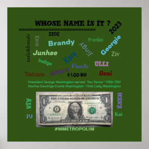 Poster, wessen Name ist es? 32x32 /MMETROPOLIM-Des Poster