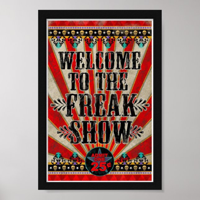 Poster - Willkommen auf der Freak Show