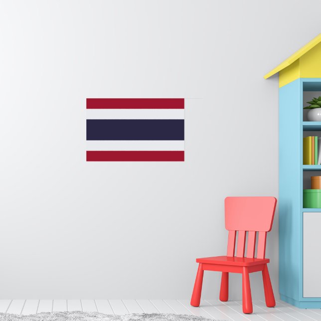 Poster with Flag of Thailanda (Kinderzimmer 1)