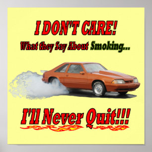 Poster with "I don't care what they say..."