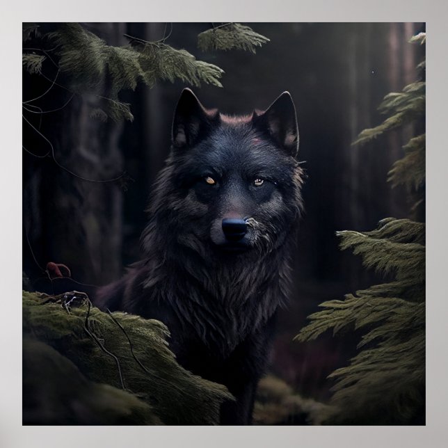 Poster Wolf (Vorne)