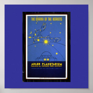 Poster-WPA Chicago-Drama der Heavens-WPA Poster