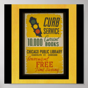 Poster-WPA Chicago-Public Library-WPA Poster