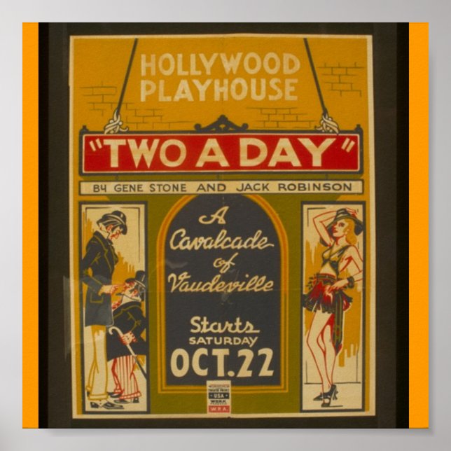 Poster-WPA-Kavalcade von Vaudeville Poster (Vorne)