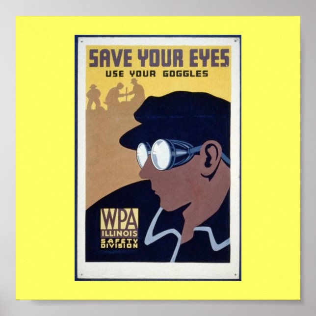 Poster-WPA-Save Your Eyes Poster (Vorne)