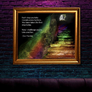 Poster "Wunschschritte" - Schloss "Blarney" Inspir