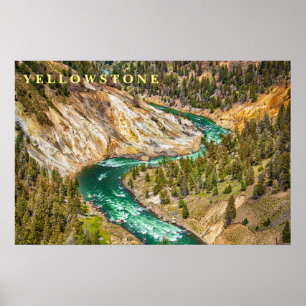 Poster Yellowstone River Canyon