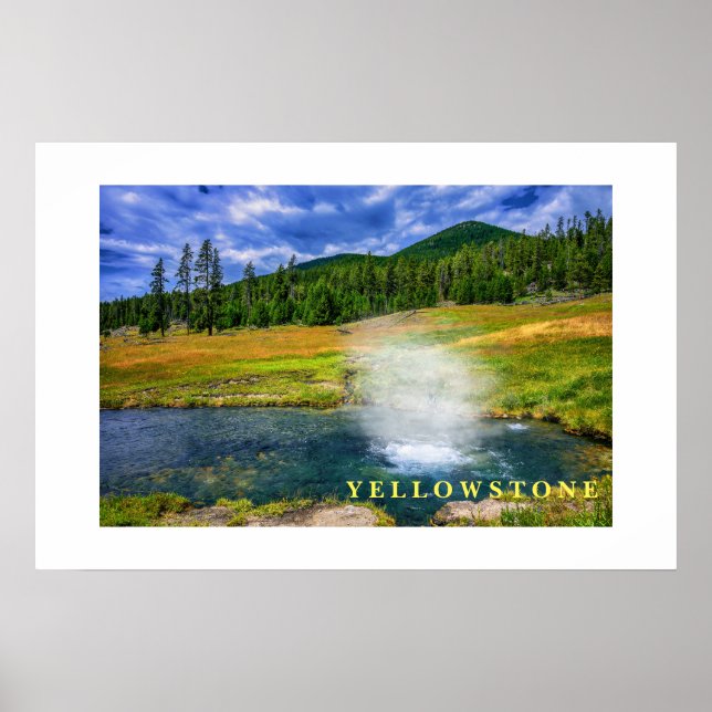 Poster Yellowstone Thermal Hot Pot (Vorne)