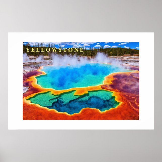 Poster Yellowstone Thermal Hot Pot (Vorne)