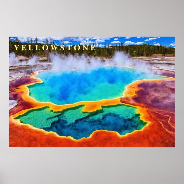 Poster Yellowstone Thermal Hot Pot (Vorne)