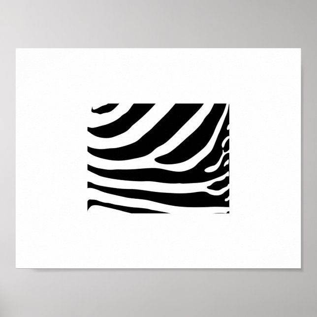 Poster - Zebra Streifen Abstrakt 2 (Vorne)