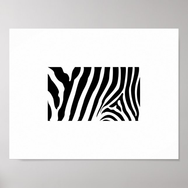 Poster - Zebrastreifen Abstrakt (Vorne)