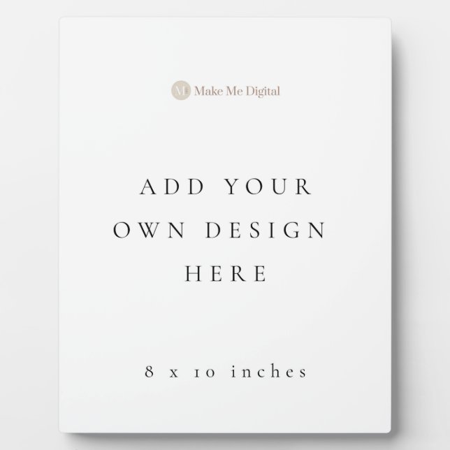 Poster-Zeichen 8x10 Zoll Fotoplatte (Vorderseite)