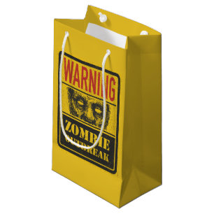 Poster Zombie-Ausbruch. Signaturboard mit Zombie Kleine Geschenktüte