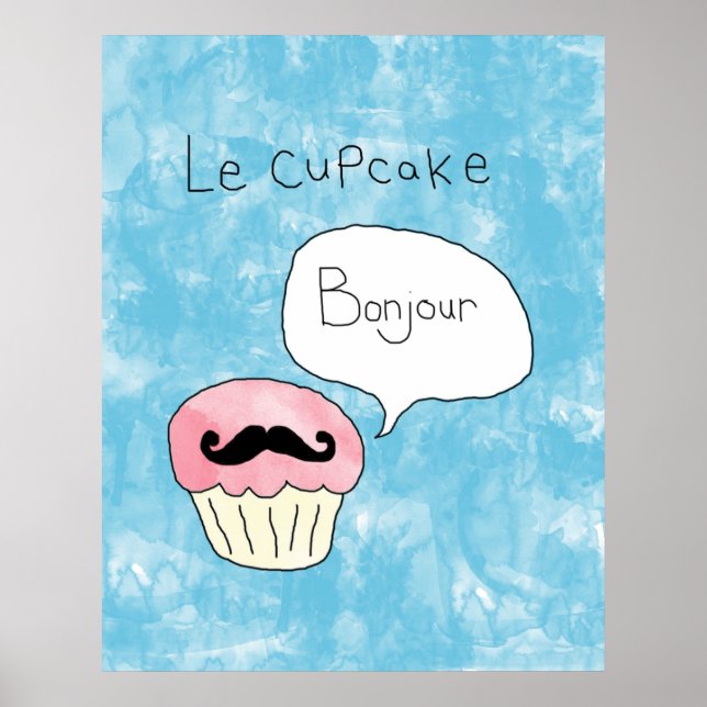 Poster zum Thema Cupcake - "Le Cupcake" (Vorne)