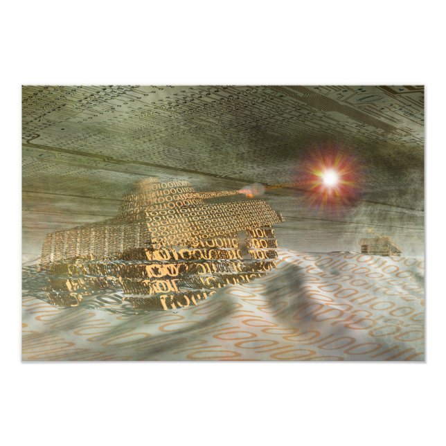 Poster zur Cyberkriegsführung (Vorne)