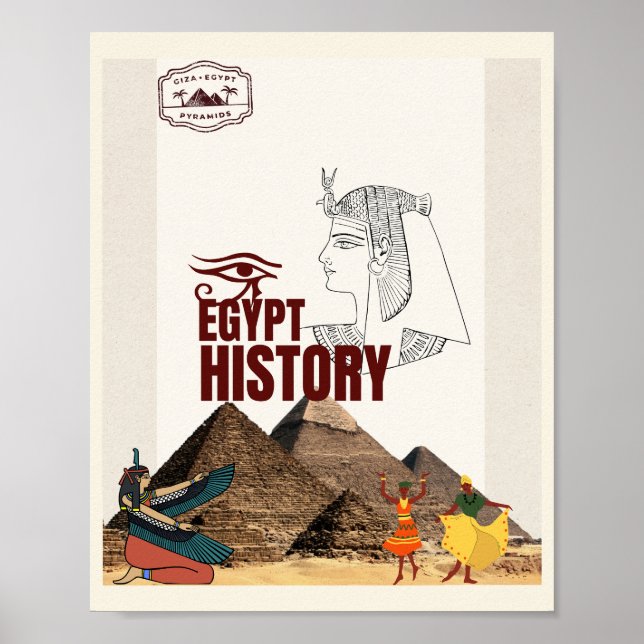 Poster zur Geschichte des alten Ägypten | Pyramide (Vorne)