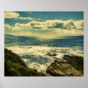 Poster zur Reflexion an der Küste