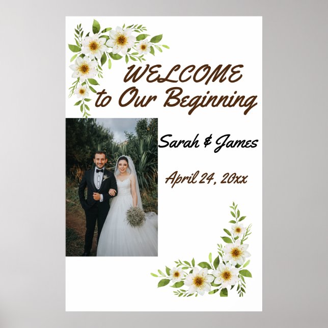 Posterhochzeit für Schaumbrett Poster (Vorne)