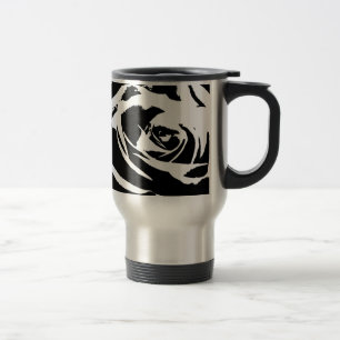 Posterisierte Rose Kunst Reisebecher