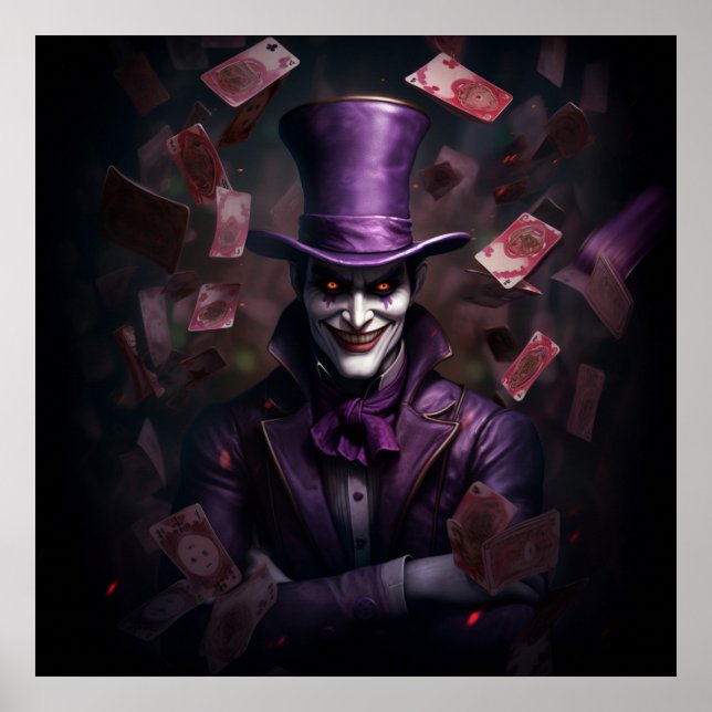 PosterLe Joker Malieux in den Karten Poster (Vorne)