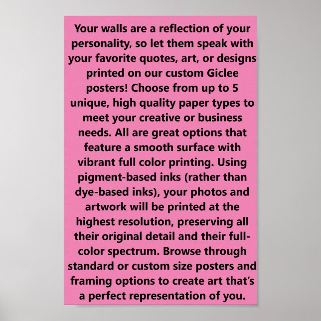 #PosterPrinting Paper Layout Poster (Vorne)