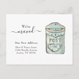 Postfach Aquarell Neue Zuhause Moving Postcard Postkarte