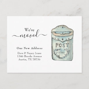 Postfach Aquarell Neue Zuhause Moving Postcard Postkarte