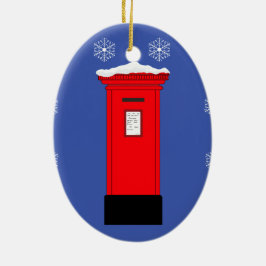 Postfach des Weihnachtsmanns Keramik Ornament