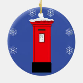 Postfach des Weihnachtsmanns Keramikornament