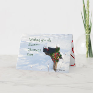 Postfach im Schnee mit Pine & Bells - anpassen Feiertagskarte