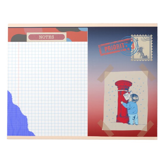 Postfach Notepad Notizblock (Vorderseite)